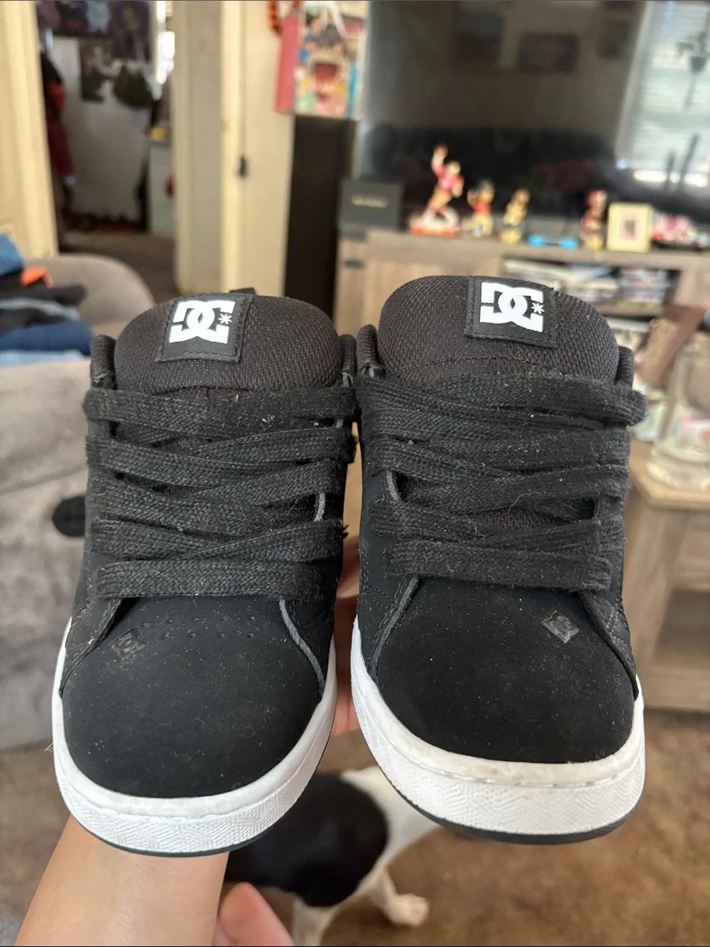 DC Kids Black and White Court Graffik Skate Sneakers